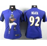 nike women nfl jerseys baltimore ravens #92 ngata purple[portrait fashion]