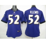 nike womens nfl baltimore ravens #52 r.lewis purple[nike]