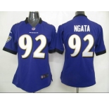 nike womens nfl baltimore ravens #92 ngata purple[nike]
