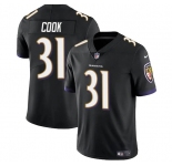 Youth Baltimore Ravens #31 Dalvin Cook Black Stitched Jersey