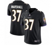 Youth Baltimore Ravens #37 Iman Marshall Black Alternate Vapor Untouchable Limited Player Football Jersey