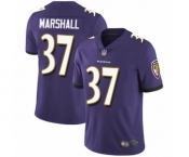 Youth Baltimore Ravens #37 Iman Marshall Purple Team Color Vapor Untouchable Limited Player Football Jersey
