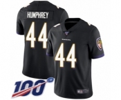 Youth Baltimore Ravens #44 Marlon Humphrey Black Alternate Vapor Untouchable Limited Player 100th Season Football Jersey