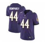 Youth Baltimore Ravens #44 Marlon Humphrey Purple Team Color Vapor Untouchable Limited Player Football Jersey