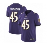Youth Baltimore Ravens #45 Jaylon Ferguson Purple Team Color Vapor Untouchable Limited Player Football Jersey