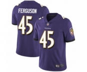 Youth Baltimore Ravens #45 Jaylon Ferguson Purple Team Color Vapor Untouchable Limited Player Football Jersey
