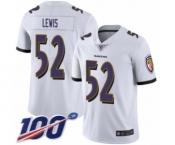 Youth Baltimore Ravens #52 Ray Lewis White Vapor Untouchable Limited Player 100th Season Football Jersey