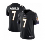 Youth Baltimore Ravens #7 Trace McSorley Black Alternate Vapor Untouchable Limited Player Football Jersey