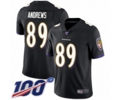 Youth Baltimore Ravens #89 Mark Andrews Black Alternate Vapor Untouchable Limited Player 100th Season Football Jersey