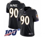 Youth Baltimore Ravens #90 Pernell McPhee Black Alternate Vapor Untouchable Limited Player 100th Season Football Jersey