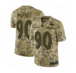 Youth Baltimore Ravens #90 Pernell McPhee Limited Camo 2018 Salute to Service Football Jersey