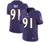 Youth Baltimore Ravens #91 Shane Ray Purple Team Color Vapor Untouchable Limited Player Football Jersey