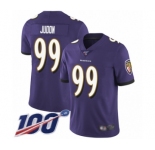 Youth Baltimore Ravens #99 Matt Judon Purple Team Color Vapor Untouchable Limited Player 100th Season Football Jersey