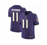 Youth Nike Baltimore Ravens #11 Breshad Perriman Vapor Untouchable Limited Purple Team Color NFL Jersey