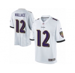 Youth Nike Baltimore Ravens #12 Mike Wallace Limited White NFL Jersey