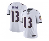 Youth Nike Baltimore Ravens #13 John Brown White Stitched NFL Vapor Untouchable Limited Jersey