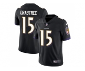 Youth Nike Baltimore Ravens #15 Michael Crabtree Black Alternate Stitched NFL Vapor Untouchable Limited Jersey