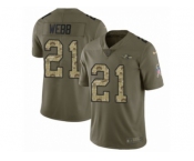 Youth Nike Baltimore Ravens #21 Lardarius Webb Limited Olive Camo Salute to Service NFL Jersey