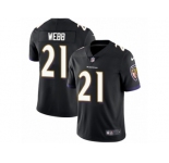 Youth Nike Baltimore Ravens #21 Lardarius Webb Vapor Untouchable Limited Black Alternate NFL Jersey