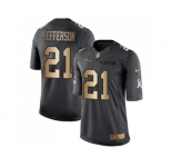Youth Nike Baltimore Ravens #21 Tony Jefferson Black Stitched NFL Limited Gold Salute to Service Jersey