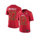 Youth Nike Baltimore Ravens #32 Eric Weddle Red Stitched NFL Limited AFC 2017 Pro Bowl Jersey