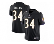 Youth Nike Baltimore Ravens #34 Alex Collins Black Alternate Vapor Untouchable Limited Player NFL Jersey