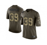 Youth Nike Baltimore Ravens #39 Danny Woodhead Limited Green Salute to Service NFL Jersey