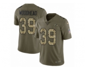 Youth Nike Baltimore Ravens #39 Danny Woodhead Limited Olive Camo Salute to Service NFL Jersey