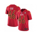 Youth Nike Baltimore Ravens #46 Morgan Cox Limited Red 2017 Pro Bowl NFL Jersey