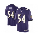 Youth Nike Baltimore Ravens #54 Zach Orr Limited Purple Team Color NFL Jersey