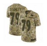 Youth Nike Baltimore Ravens #79 Ronnie Stanley Limited Camo 2018 Salute to Service NFL Jersey