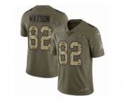 Youth Nike Baltimore Ravens #82 Benjamin Watson Limited Olive Camo Salute to Service NFL Jersey