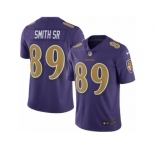 Youth Nike Baltimore Ravens #89 Steve Smith Sr Limited Purple Rush NFL Jersey