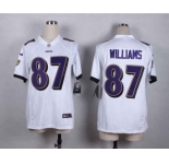 nike women nfl jerseys baltimore ravens #87 willams white[nike]