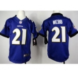 nike youth nfl jerseys baltimore ravens #21 lardarius webb purple[nike]