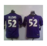 nike youth nfl jerseys baltimore ravens #52 r.lewis purple[nike]
