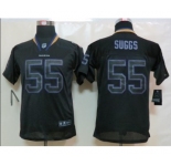nike youth nfl jerseys baltimore ravens #55 suggs black[nike lights out]