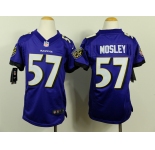 nike youth nfl jerseys baltimore ravens #57 mosley purple[nike]