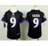 nike youth nfl jerseys baltimore ravens #9 tucker black[nike]