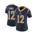 Women Nike Los Angeles Rams #12 Brandin Cooks Navy Blue Team Color Stitched NFL Vapor Untouchable Limited Jersey