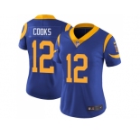 Women Nike Los Angeles Rams #12 Brandin Cooks Royal Blue Alternate Stitched NFL Vapor Untouchable Limited Jersey