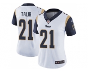 Women Nike Los Angeles Rams #21 Aqib Talib White Stitched NFL Vapor Untouchable Limited Jersey