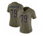 Women Nike Los Angeles Rams #79 Rob Havenstein Limited Olive 2017 Salute to Service NFL Jersey