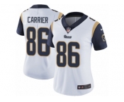Women Nike Los Angeles Rams #86 Derek Carrier White Vapor Untouchable Limited Player NFL Jersey
