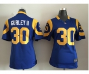 Women Nike Nfl Jerseys St. Louis Rams #30 Todd Gurley Blue Jersey