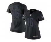 Women Nike St. Louis Rams #16 Jared Goff Black Impact Stitched NFL Limited Jersey