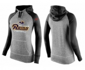 Women Nike St.Louis Rams Performance Hoodie Grey & Black