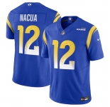 Women's Los Angeles Rams #12 Puka Nacua Blue 2024 F.U.S.E. Vapor Untouchable Stitched Jersey