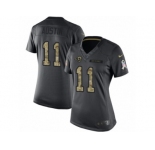 Women's Nike Los Angeles Rams #11 Tavon Austin Limited Black 2016 Salute to Service NFL Jersey