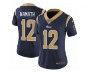 Women's Nike Los Angeles Rams #12 Joe Namath Vapor Untouchable Limited Navy Blue Team Color NFL Jersey